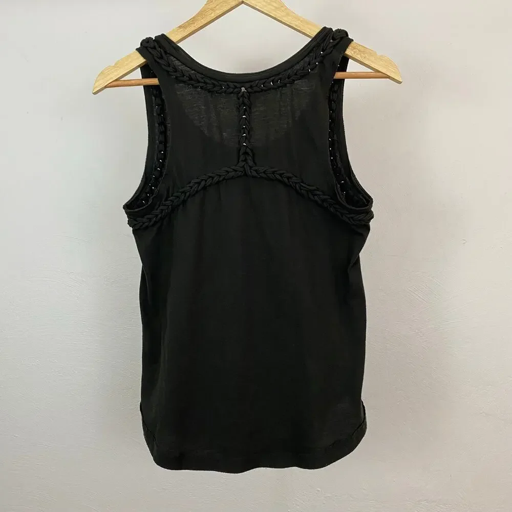 We The Free - Free People Witch Craft Graphic Tank - Washed Black - Size Medium